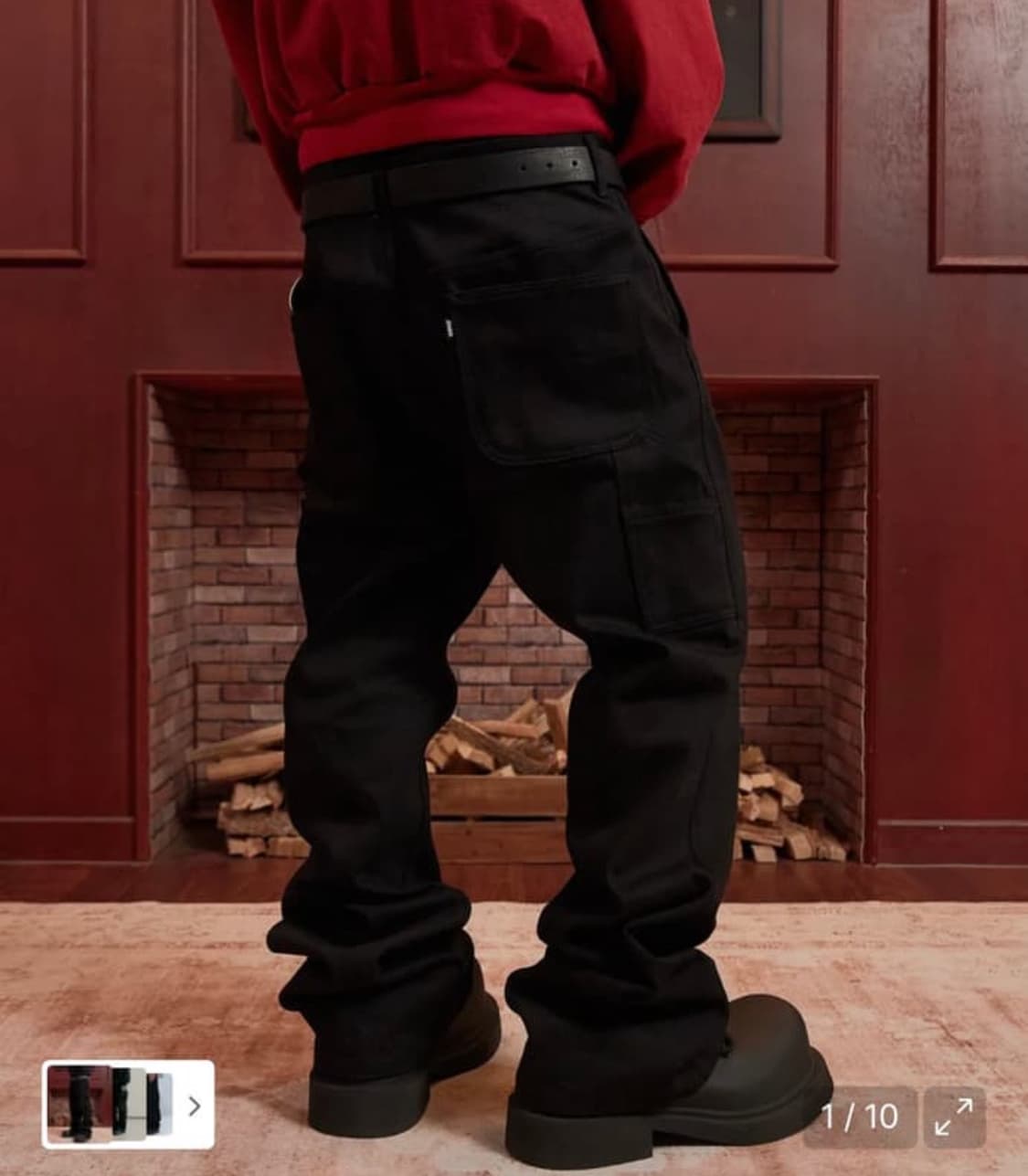 포장그대로새상품) 아르반 루터스 새깅 팬츠 블랙 3 상품이미지1