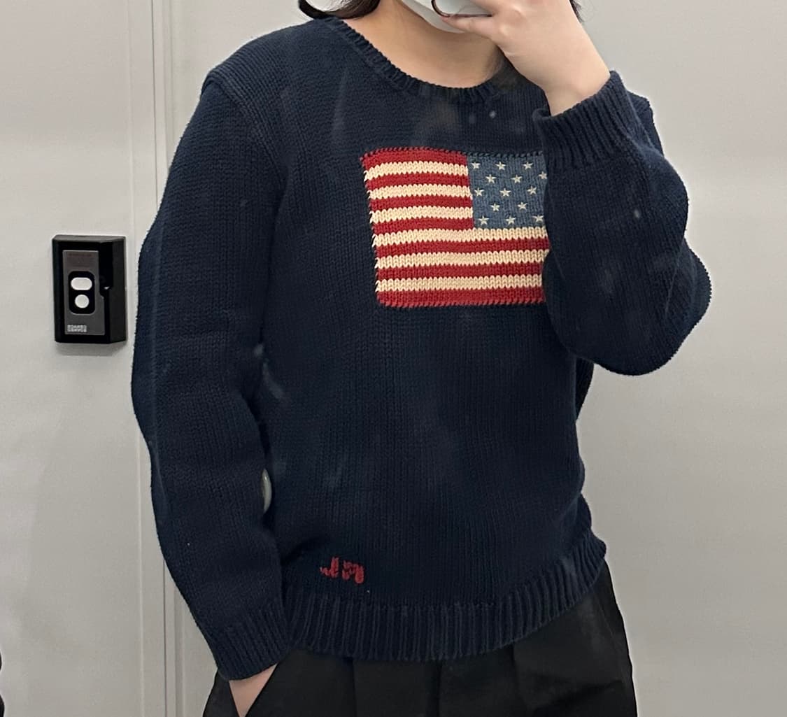 폴로 네이비 성조기 니트  상품이미지1