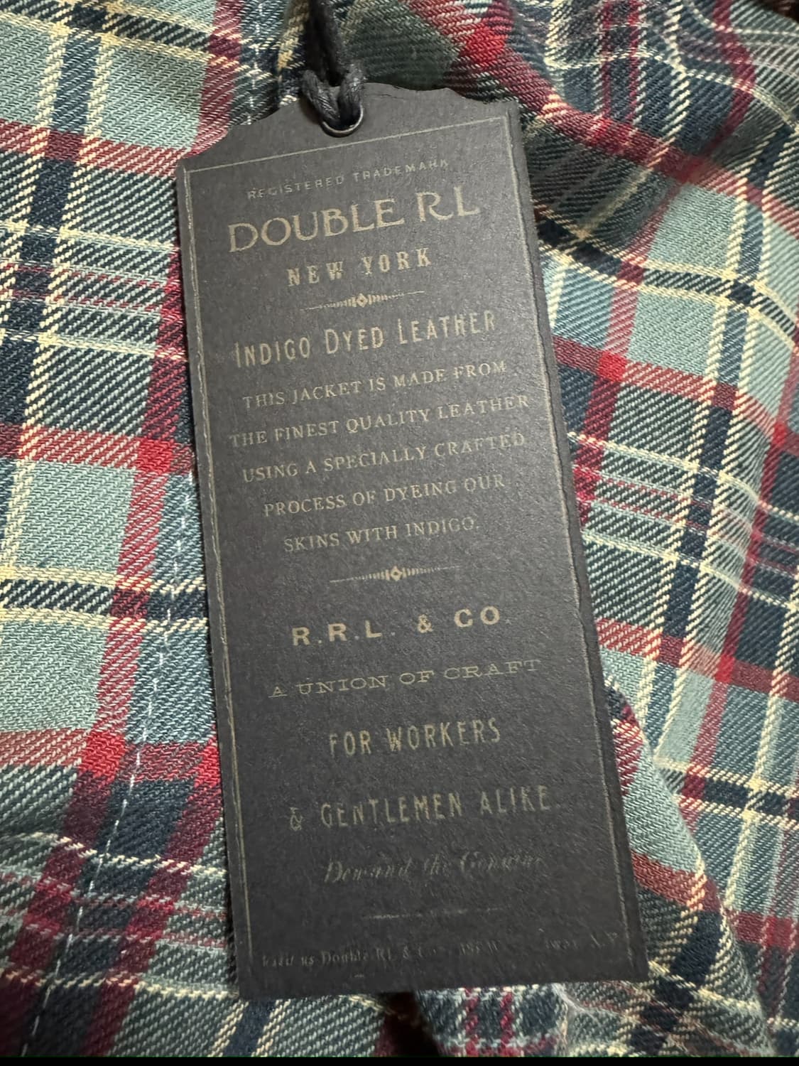 (M) RRL 인디고 레더 카 코트 자켓 더블알엘 상품이미지6