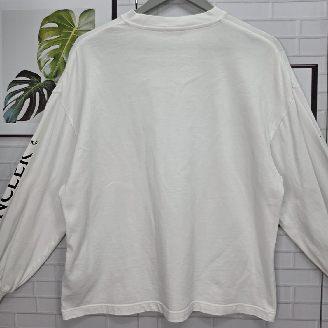 MONCLER 몽클레어 지니어스 x 하이케 코튼 긴팔 로고 티셔츠 XS 상품이미지6