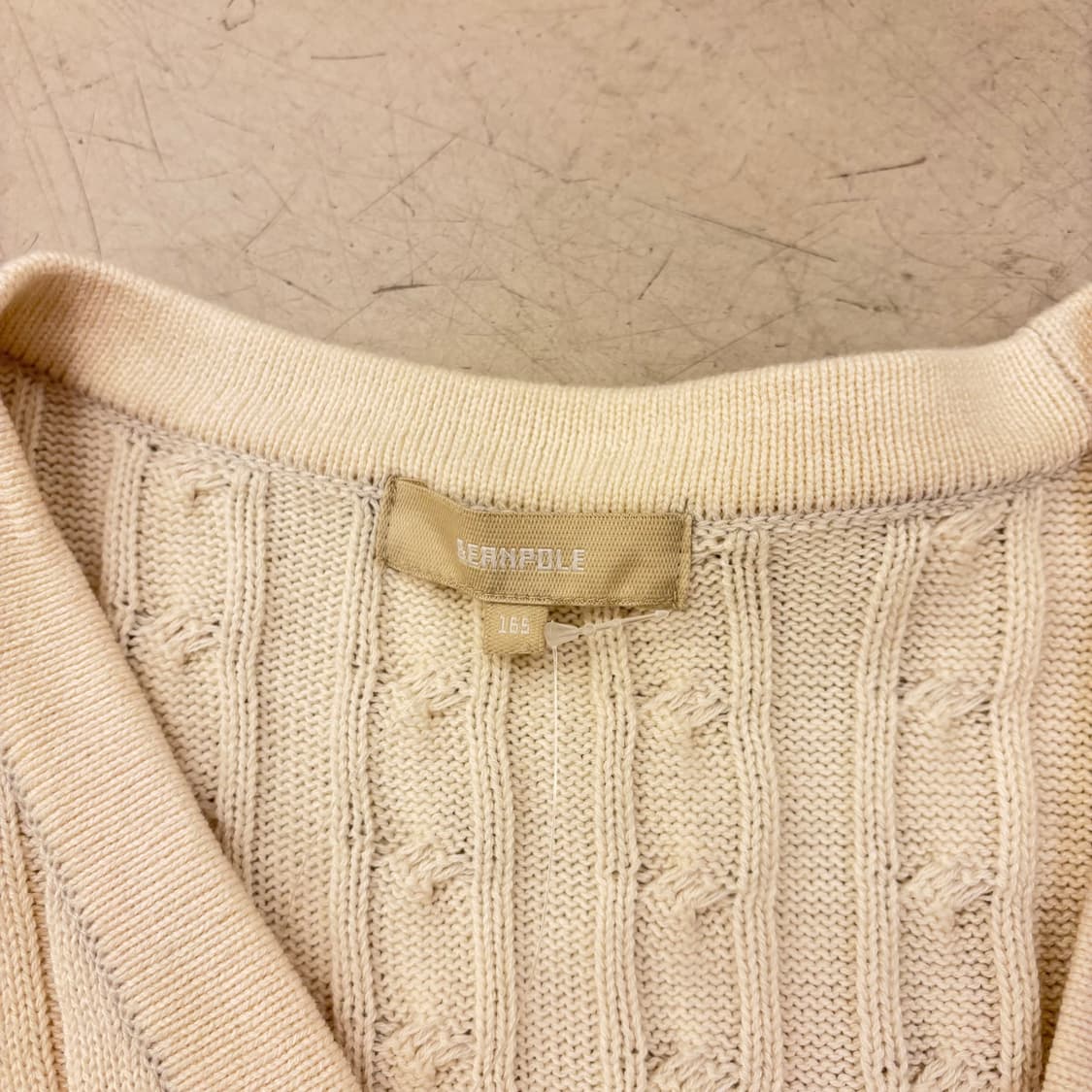 빈폴 아이보리 케이블 니트 가디건 상품이미지3