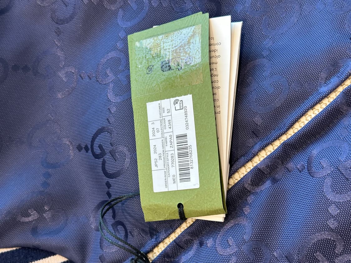 구찌 리버시블 나일론 캔버스 자켓 52사이즈 상품이미지3