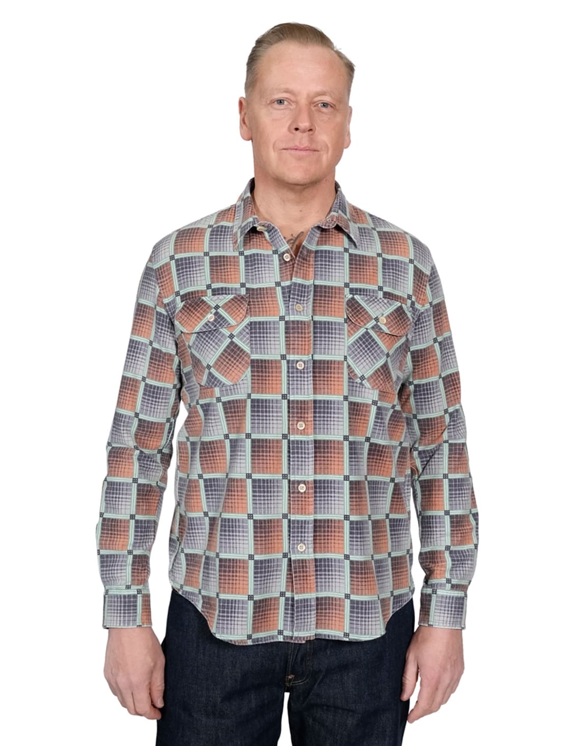 리바이스 LVC 1950'S 숏혼 셔츠 민트 그린 S 상품이미지9