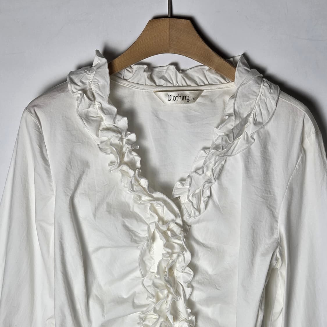 [JPN] 빈티지 코튼 프릴 블라우스 상품이미지3