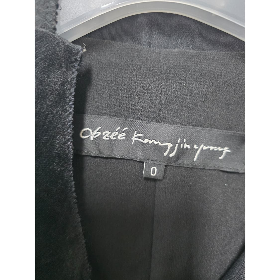 L택포// S 한섬 오브제 양모혼방 블랙 코트 상품이미지2