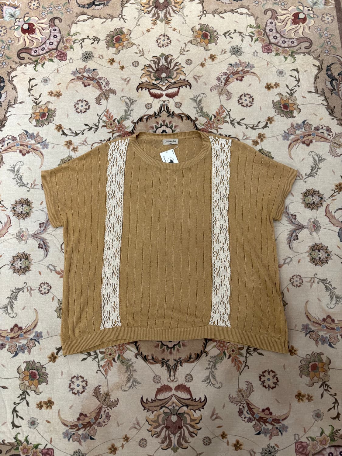 사만사모스 모리 레이스 니트반팔 상품이미지1