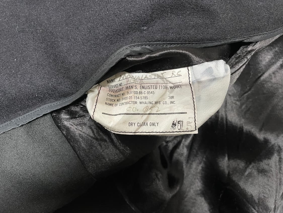 100) 80's 미군 미해군 블랙 울 피코트(RRL&LVC&폴로) 상품이미지5