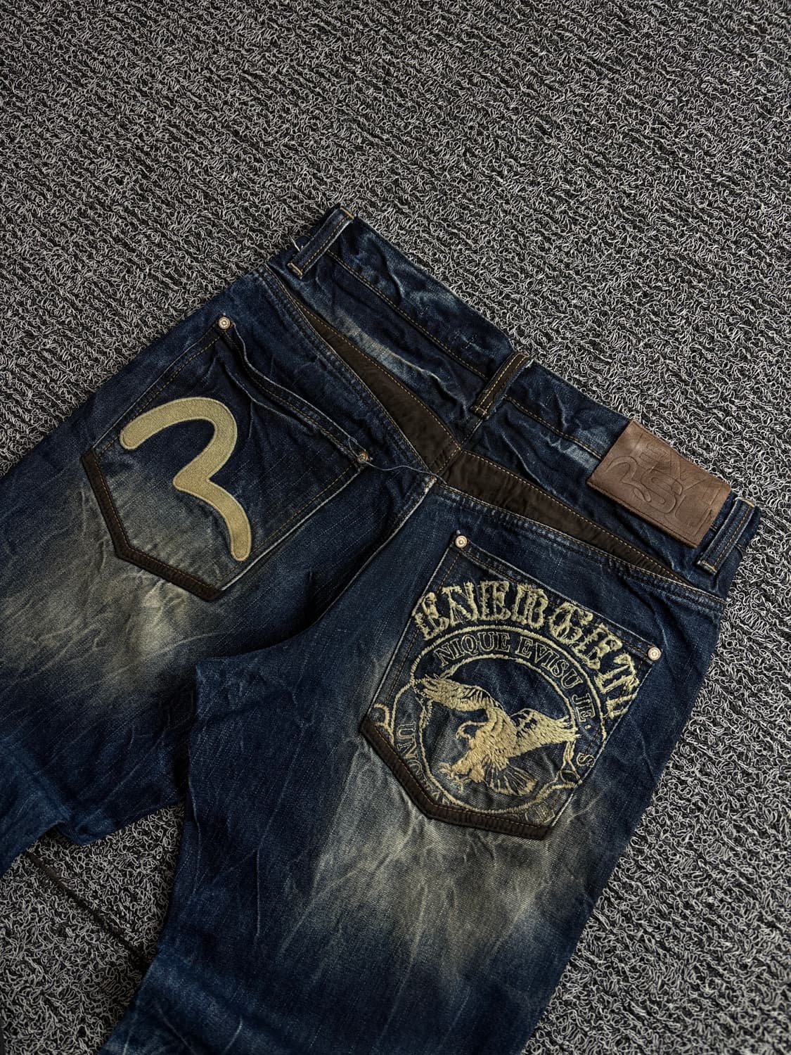 에비수 시그니처 와이드 데저트 워싱데님 팬츠 1680 상품이미지5