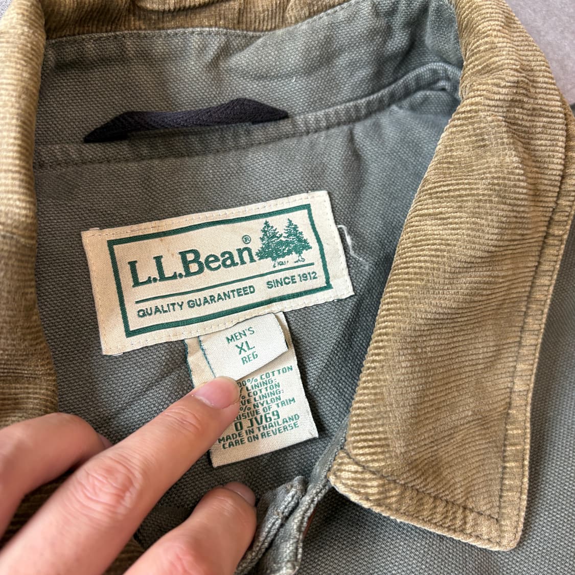 L.L.bean 정품 엘엘빈 카키 헌팅 자켓 상품이미지4