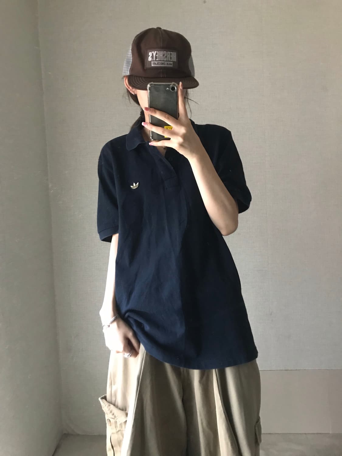 아디다스 블랙 오버핏 반팔pk 상품이미지3