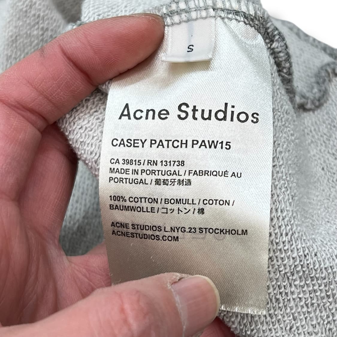 아크네스튜디오 패치 맨투맨 r2090 상품이미지6