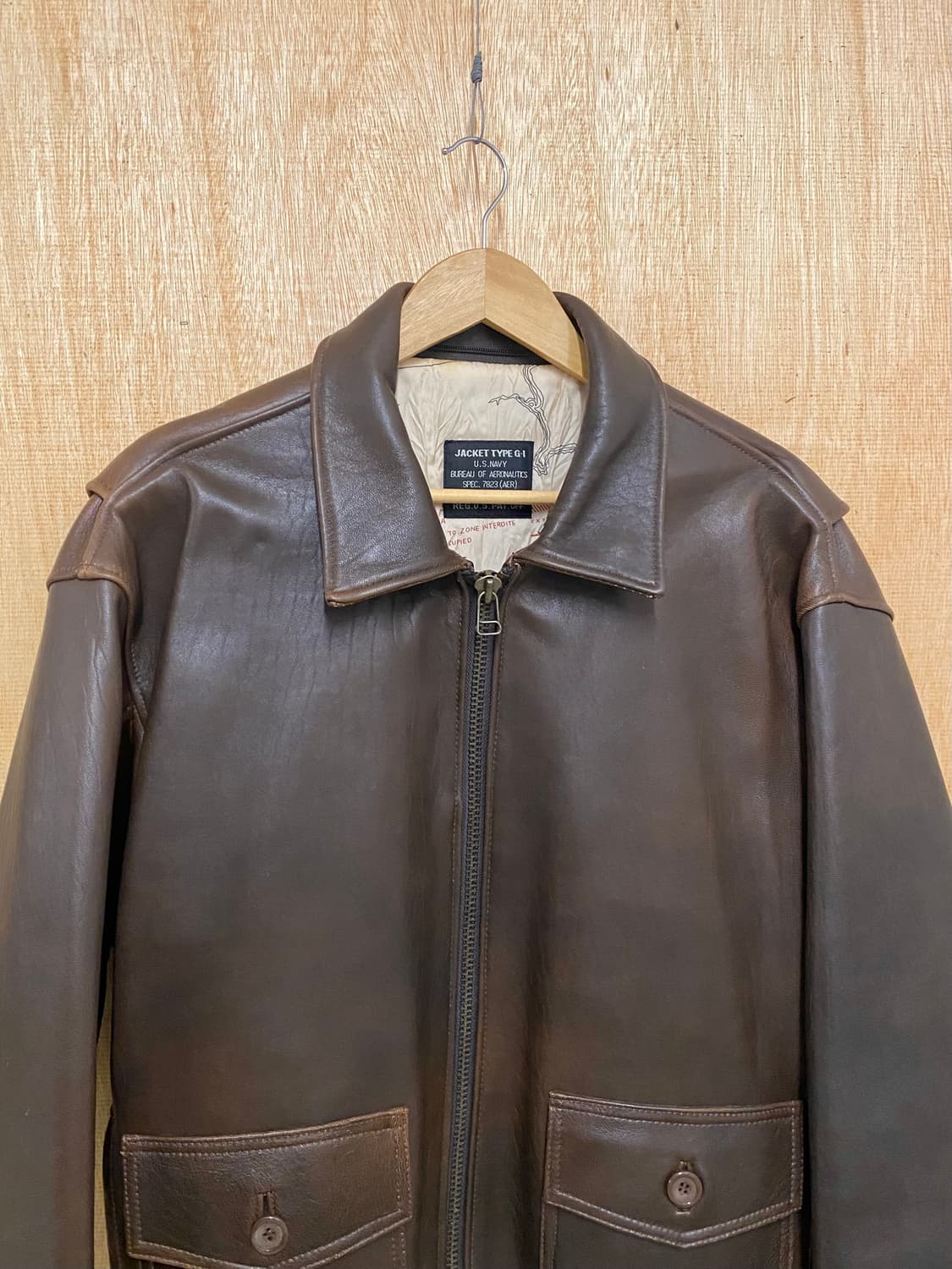 90’s AVIREX 90년대 아비렉스 G-1 레더자켓 상품이미지4