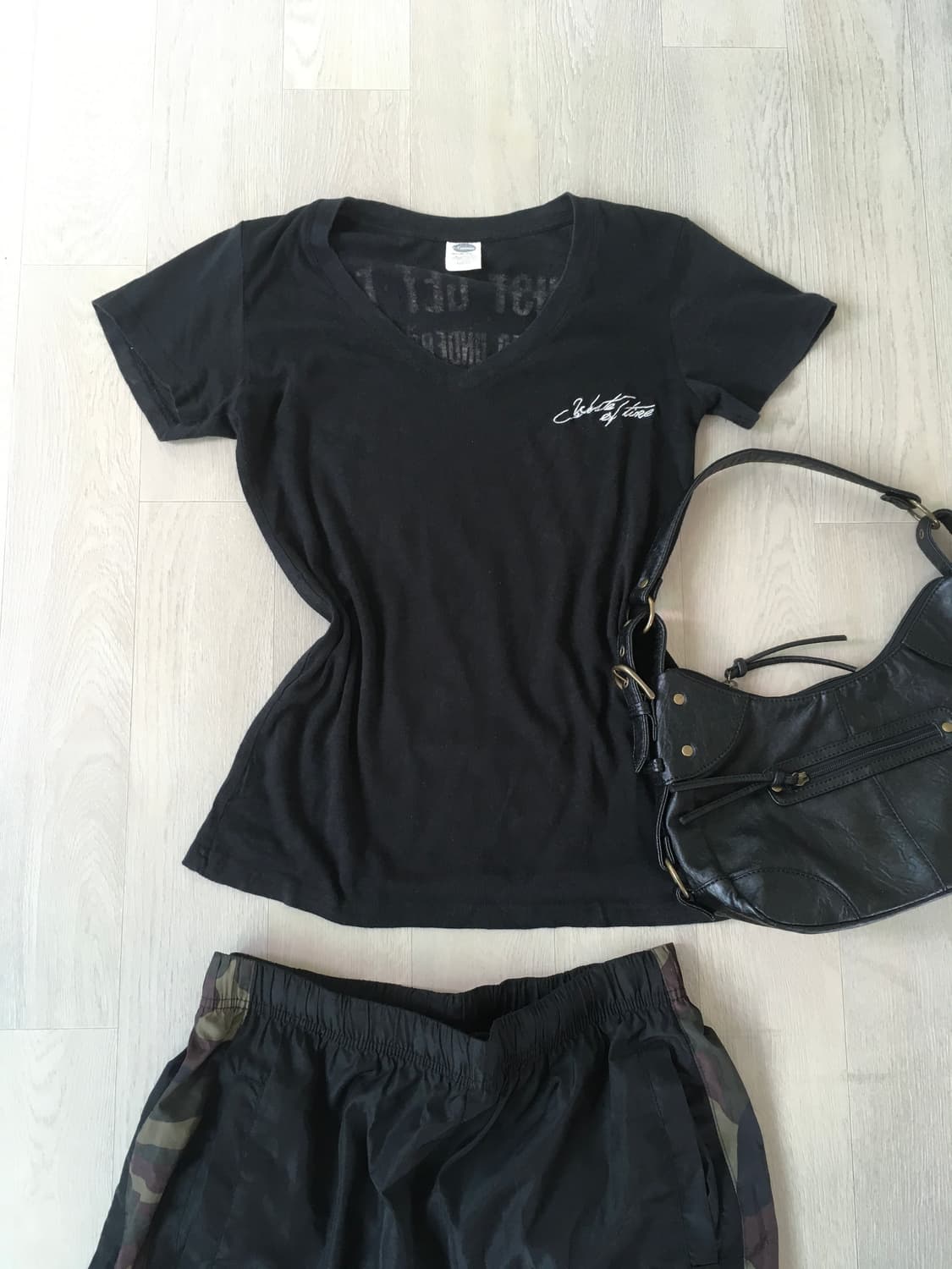 jpn vintage black y2k printing t shirt 상품이미지2