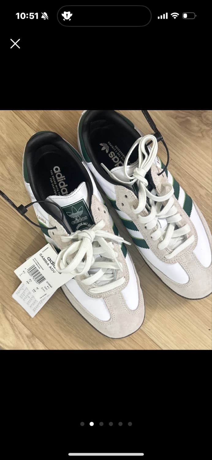 (미개봉)(박스포함) 아디다스 삼바 ADV 250mm 새상품 상품이미지2