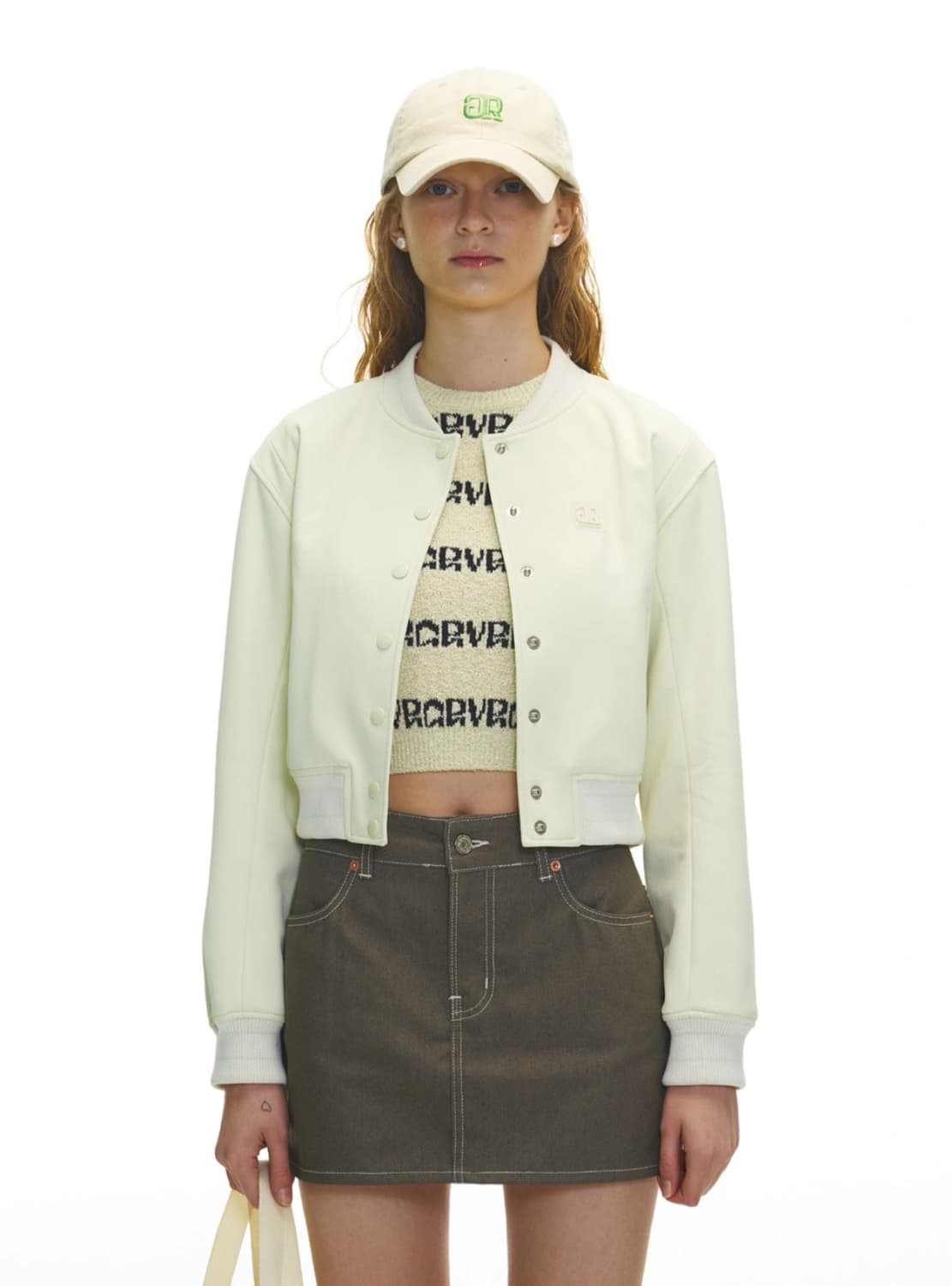 GROVE 그로브 레어 라임 자켓 바시티 점퍼 상품이미지2