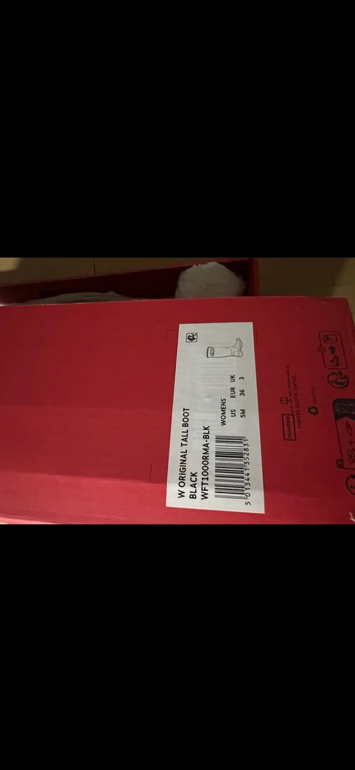 헌터 레인부츠 WFT1000RMA-BLK UK3 220 상품이미지2