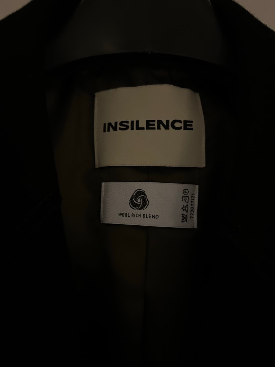 인사일런스 울 블레이져 블랙 상품이미지2