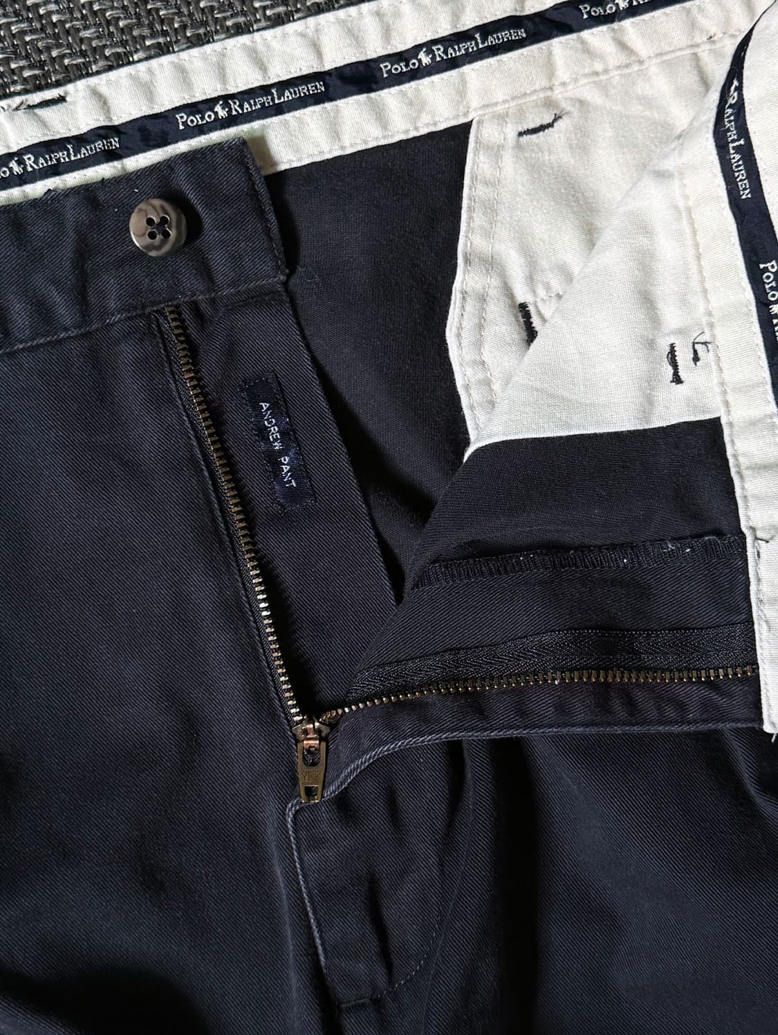 (38) 90s 폴로 랄프로렌 앤드류 더블 플리츠 치노 팬츠 상품이미지3