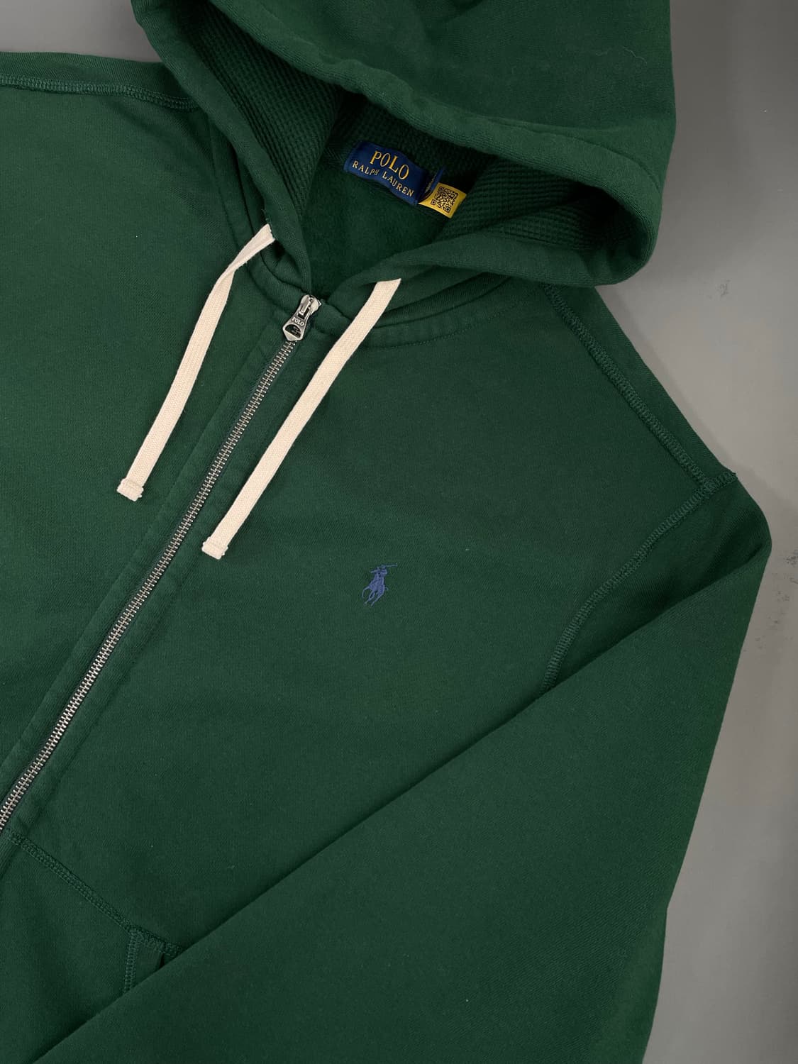 [L] 폴로 랄프로렌 코튼 자수로고 후드 집업 QR인증 상품이미지3