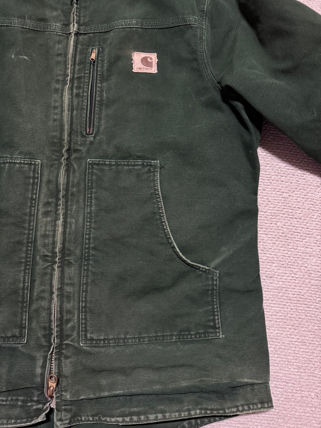 칼하트 C61 샌드스톤 쉐르파 자켓 XL 상품이미지6