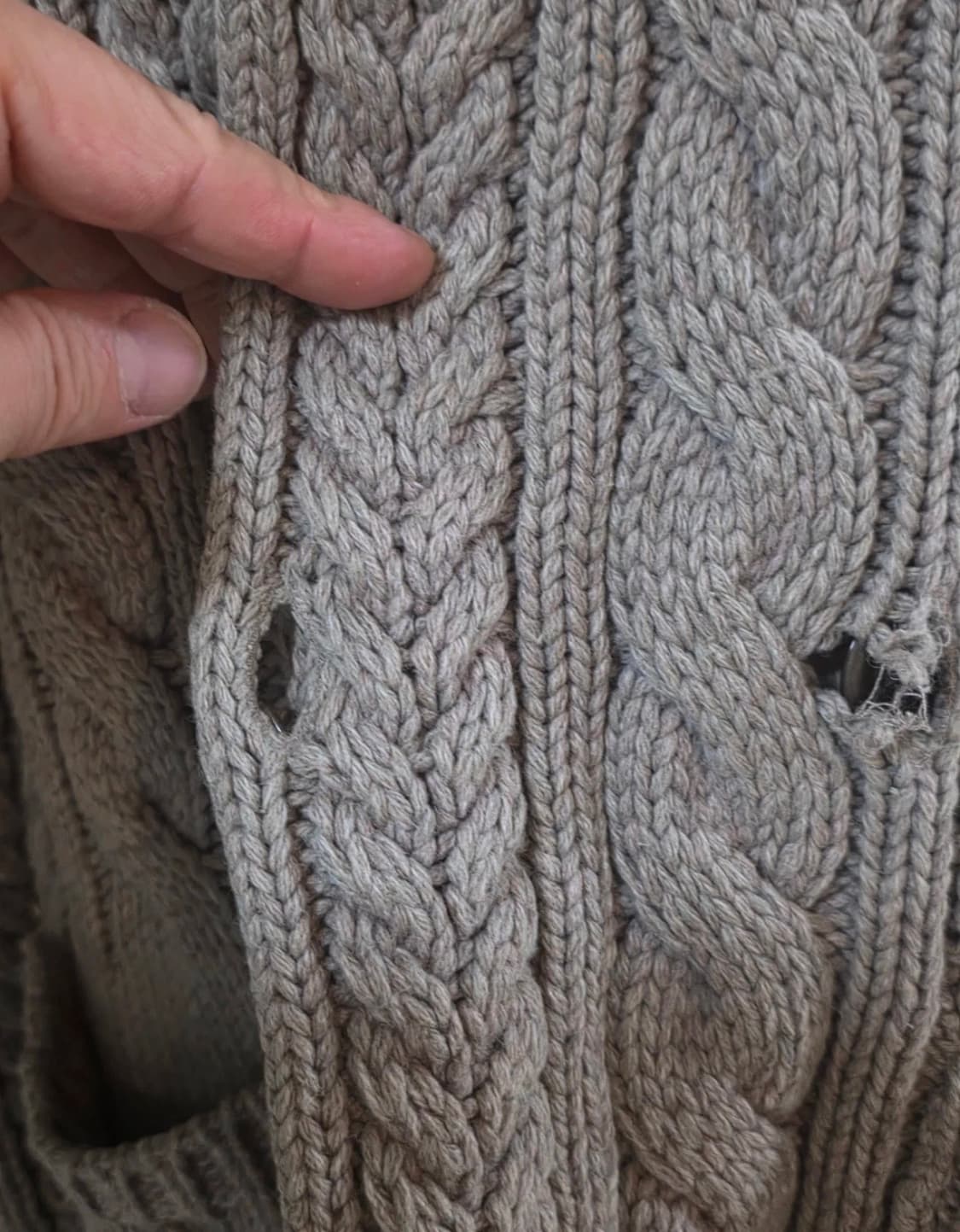 C.p. Company 모리 꽈배기 니트 가디건 상품이미지8