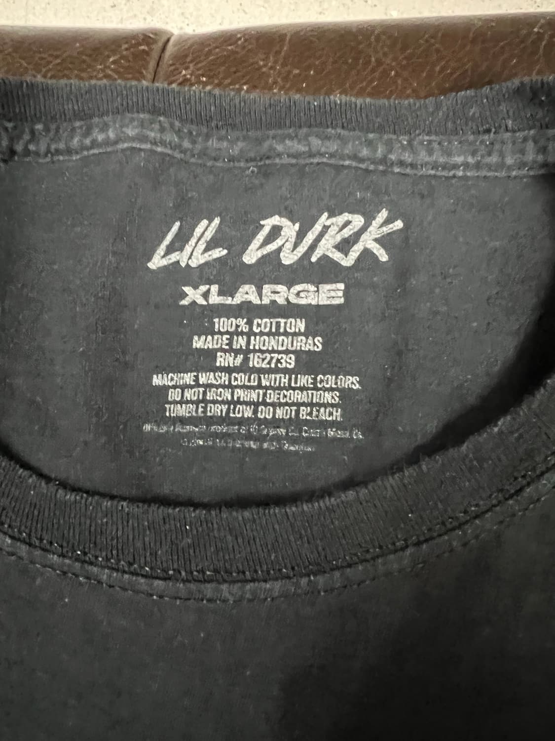 Usa Lil Durk 검정 반팔 티셔츠 XL 상품이미지2