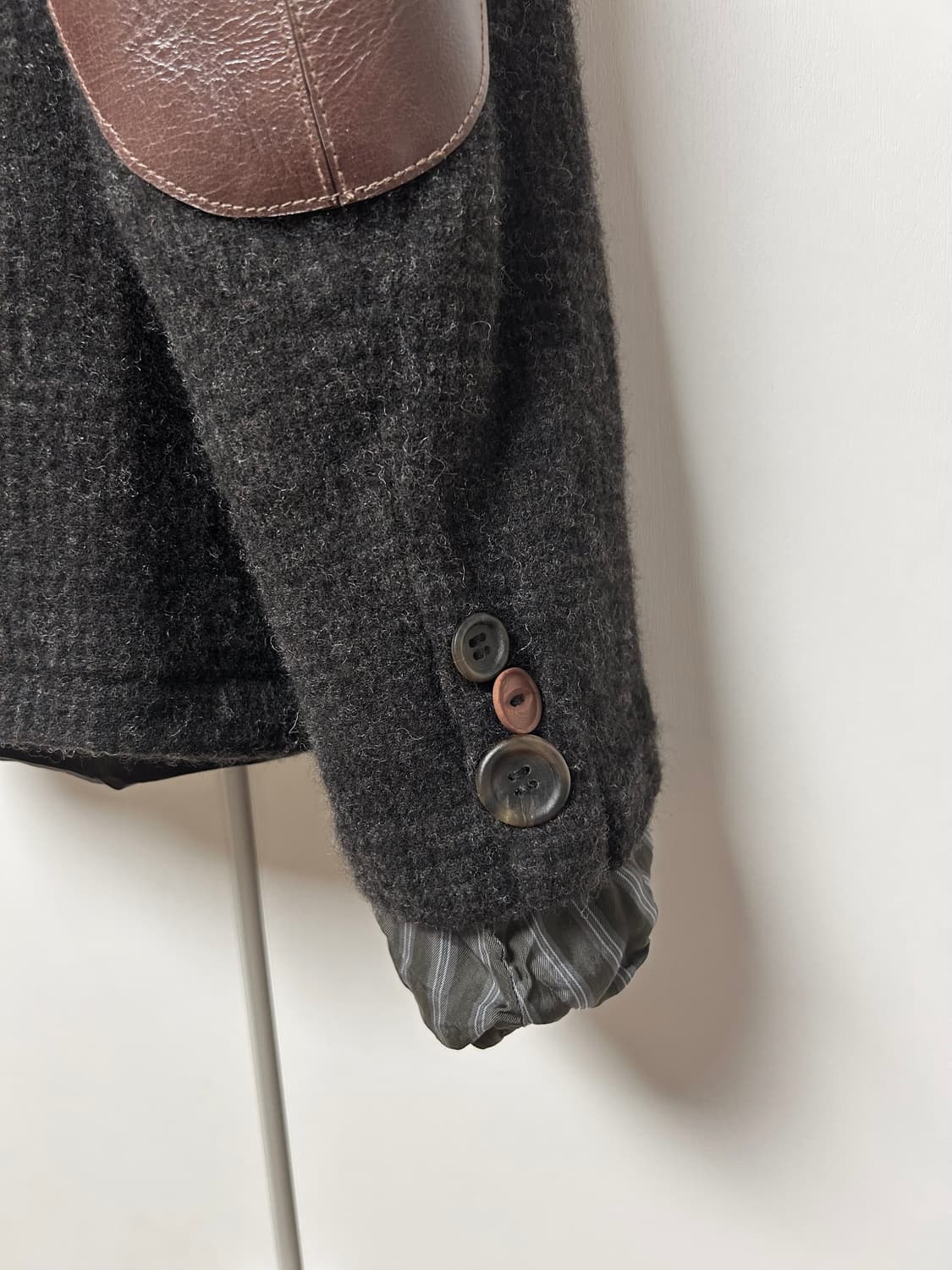 준야와타나베 축융 울 패치워크 자켓 상품이미지3