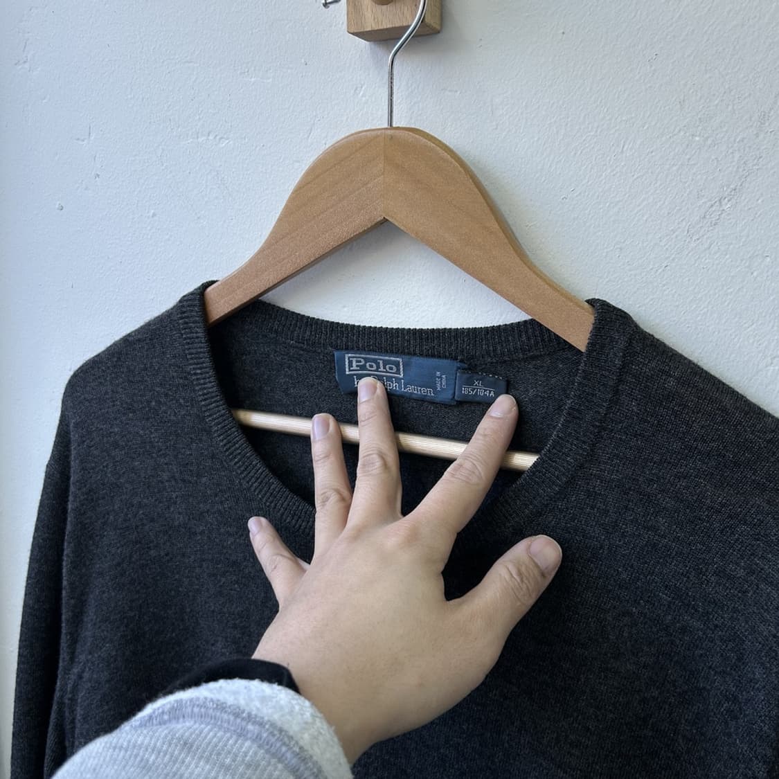 15575 - 폴로 랄프로렌 차콜 울 니트 (울 100%) 상품이미지3