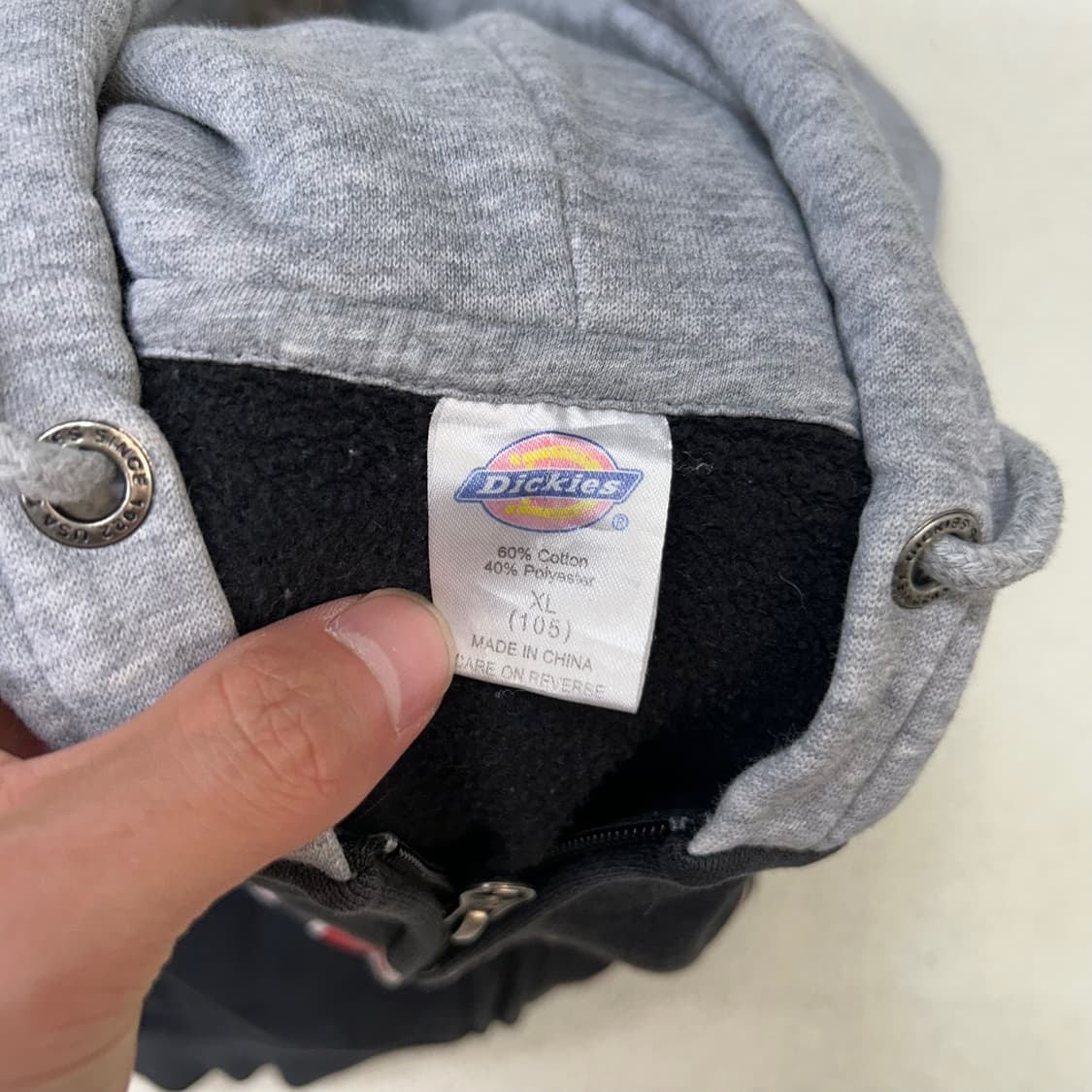 Dickies black hood zip-up 상품이미지7
