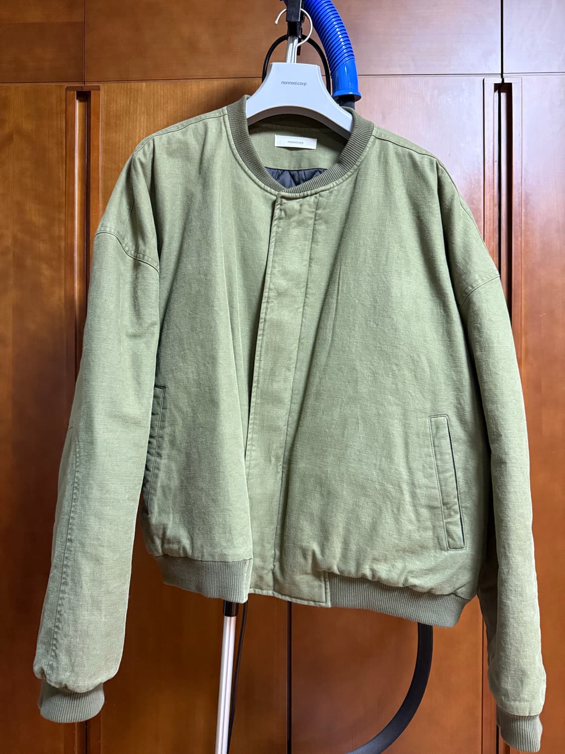 [os] 논노드 서퍼 다이 서지봄버 빈티지카키 상품이미지2