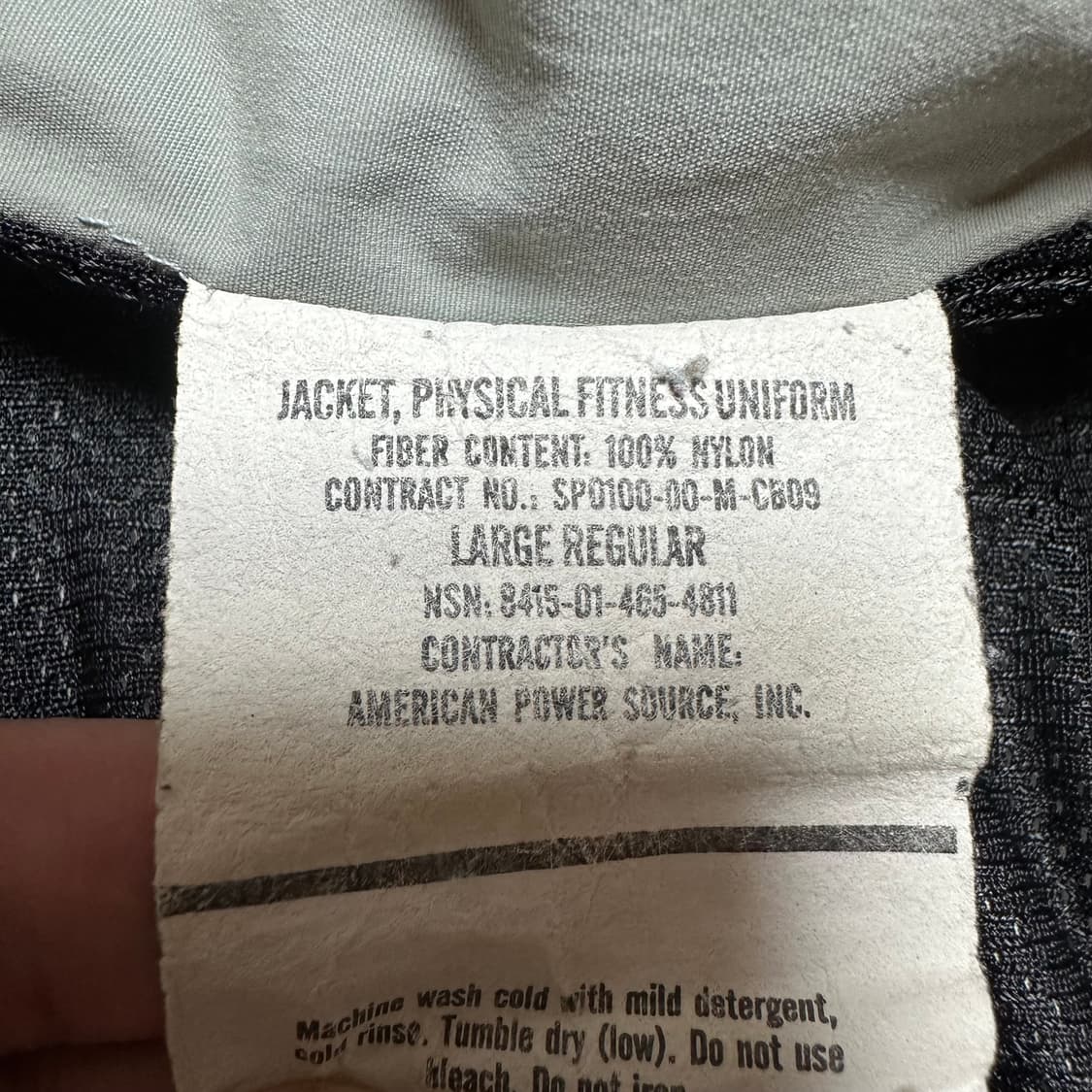 미군 육군 IPFU 트레이닝 자켓 라지레귤러 상품이미지5