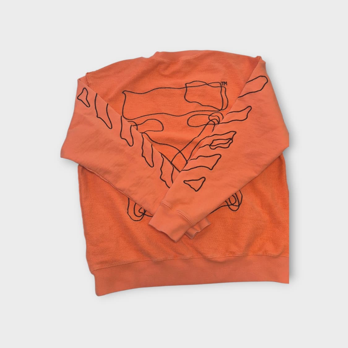 Off-White 오프화이트 오렌지색 스웨트셔츠 상품이미지2