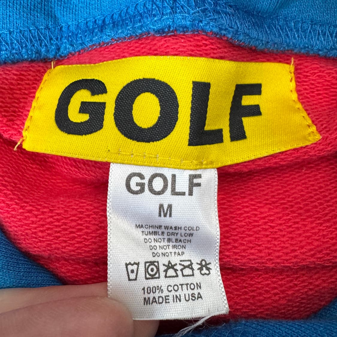 골프왕 레이싱 레인보우 배색 후드티 상품이미지6