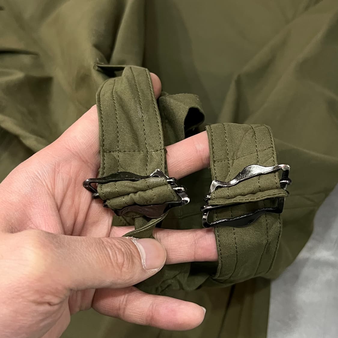  takezo 카키 트렌치 맥코트 y16094 상품이미지5