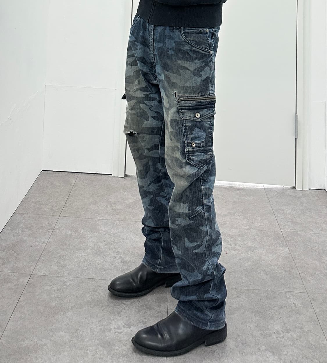 Z dragon camo denim cargo pants 상품이미지3