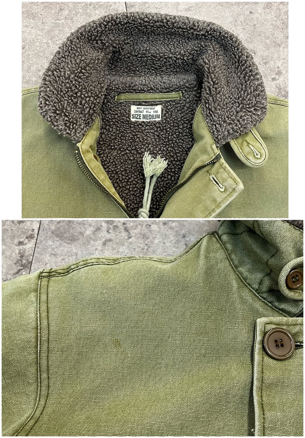 USN 밀리터리 덱자켓 M #csz2747  상품이미지3