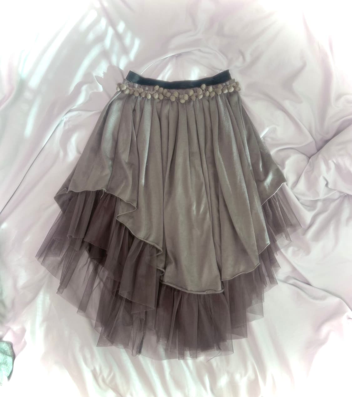 빈티지 그런지페어리 언발 샤스커트 오리엔탈 y2k 파우닝133 샵502 상품이미지1