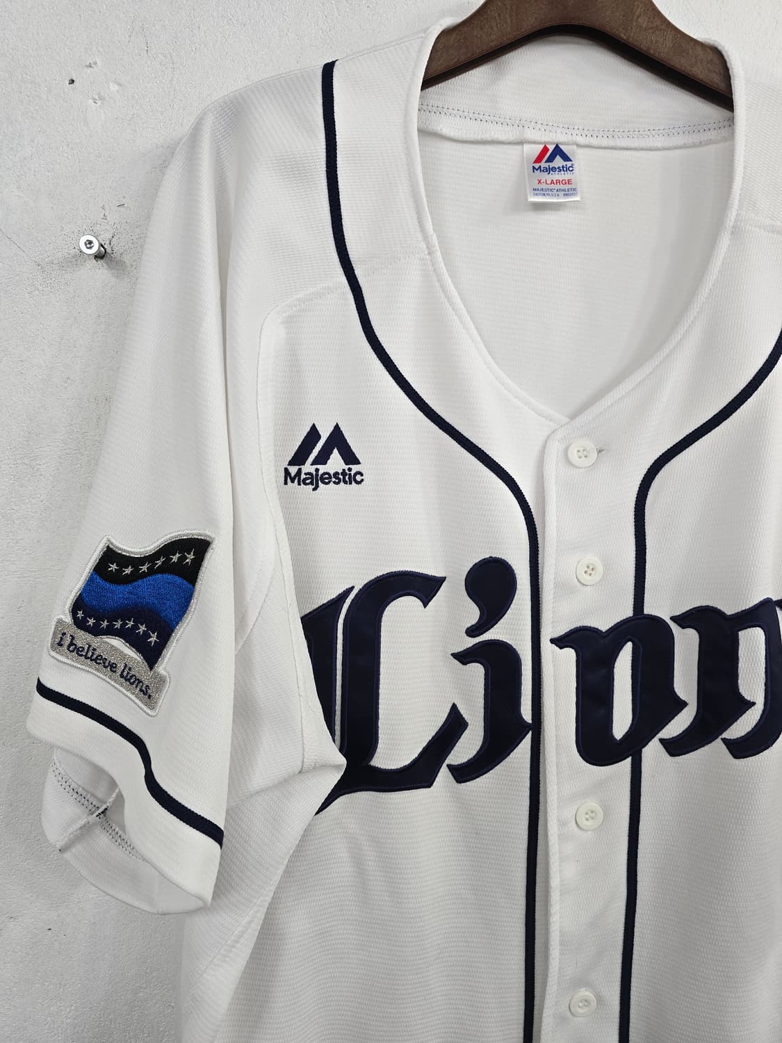 마제스틱 세이부 라이온즈 야구 유니폼 화이트 상품이미지3