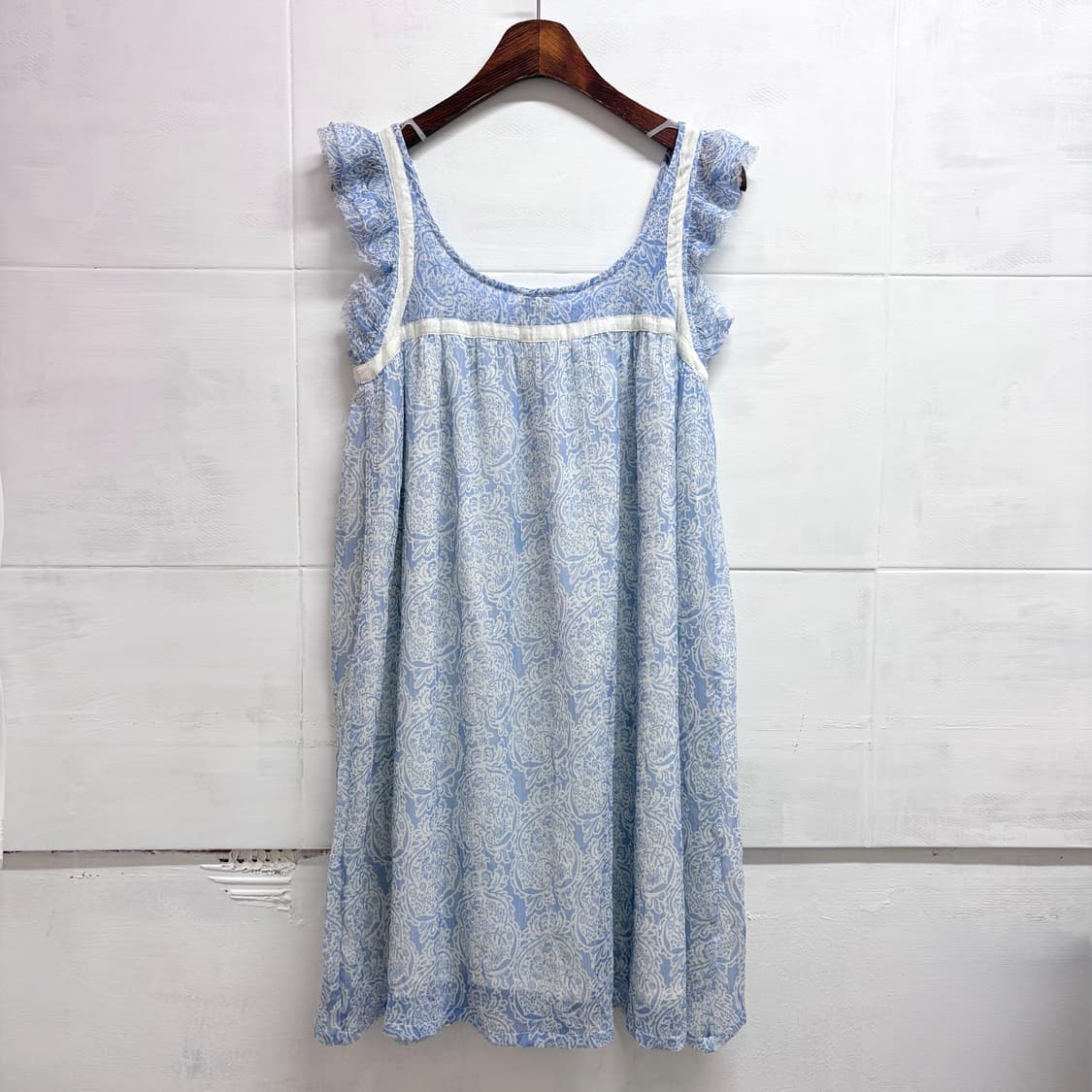 BINDU 에스닉 패턴 히피 쉬폰 원피스 상품이미지6