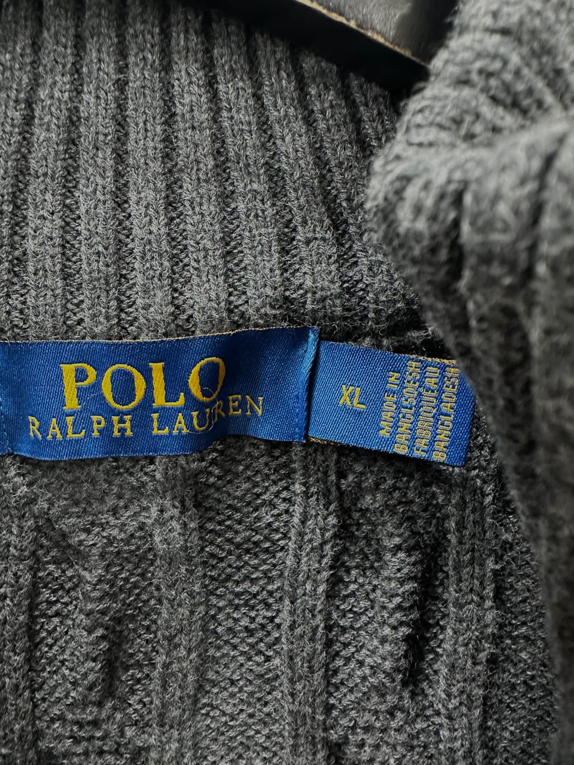 폴로 랄프로렌 여성 케이블 하프집업 스웨터 XL 상품이미지3