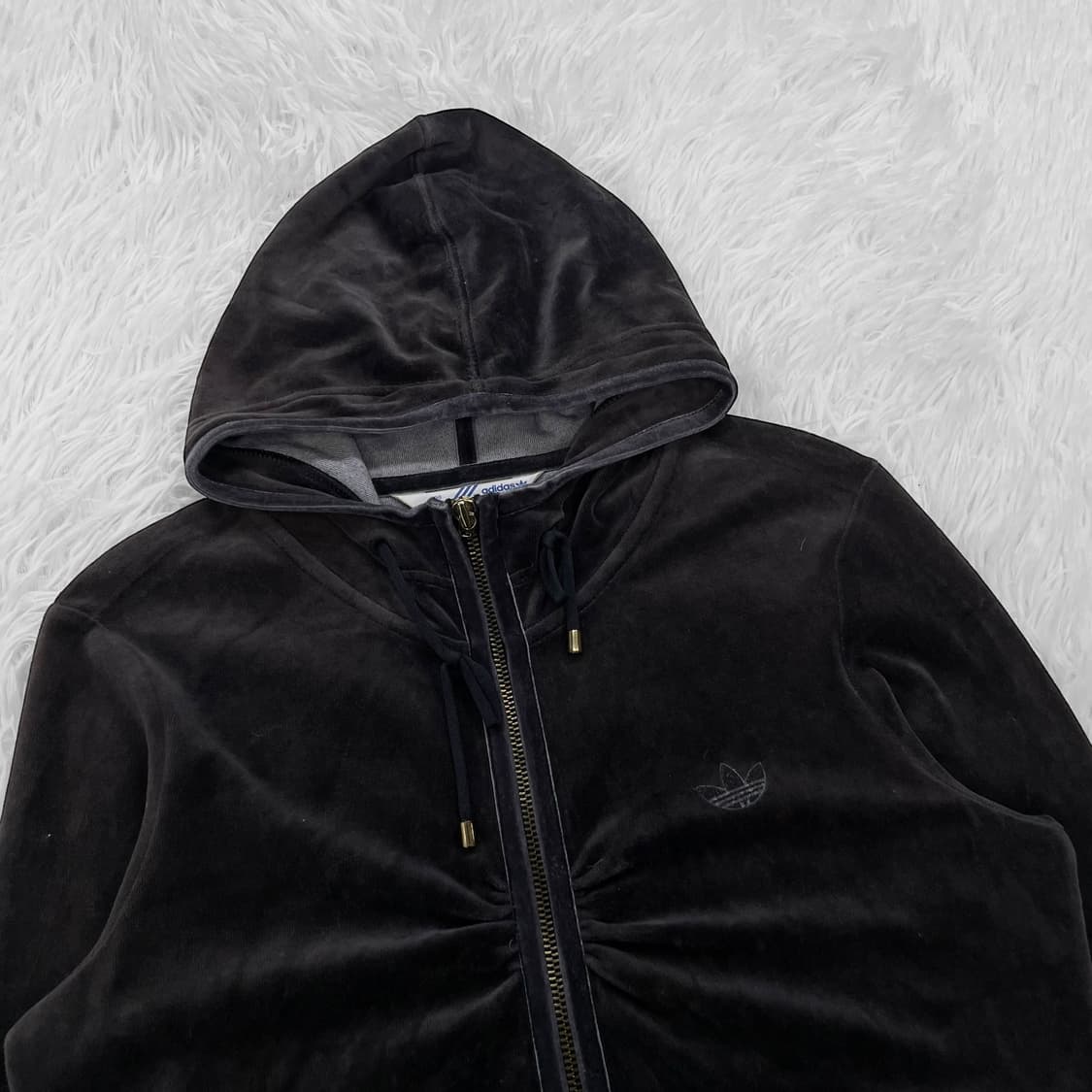 아디다스 파이어버드 셔링 벨벳 후드집업 상품이미지3