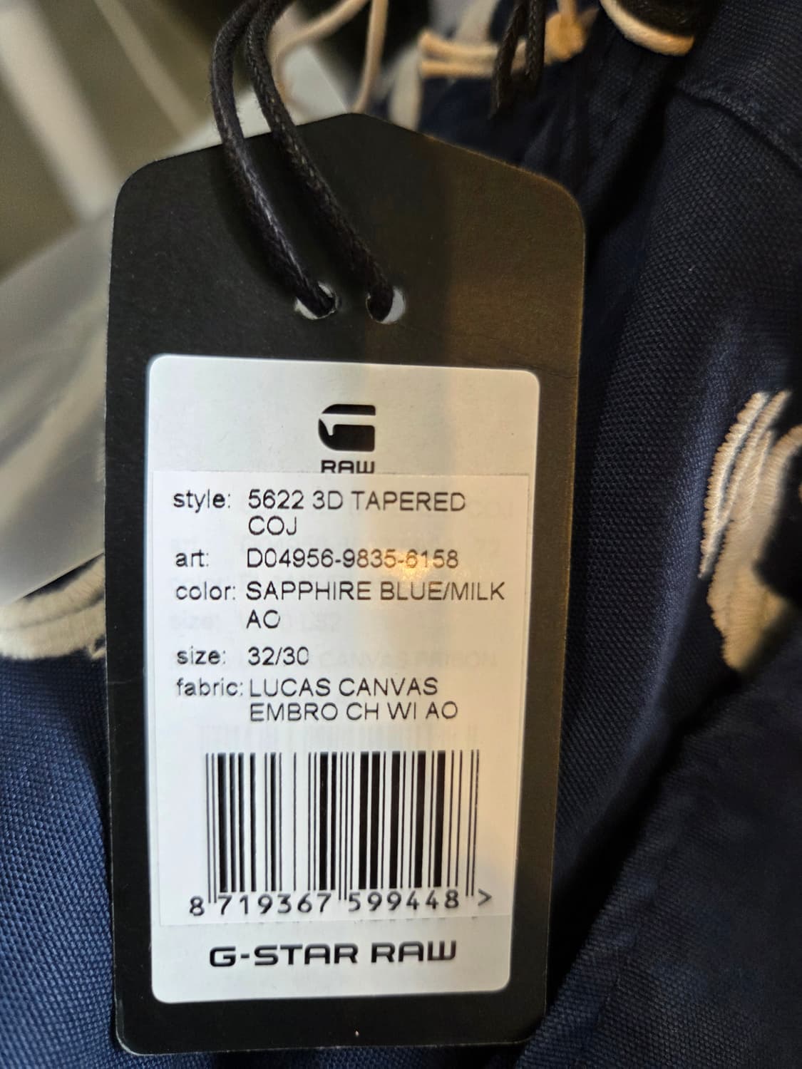G-Star RAW 네이비 패턴 바지(W32/L30) 상품이미지8