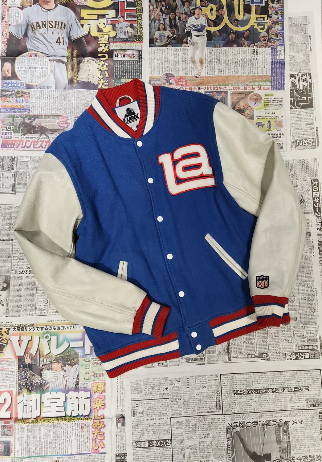 X-LARGE NFL로고 오마주 바시티 L 상품이미지1