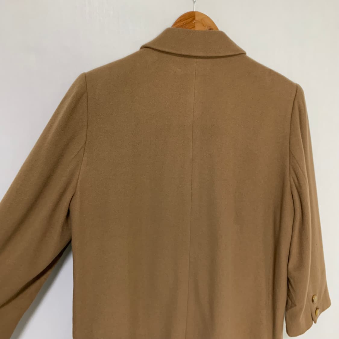 캐시미어 100% 카멜 브라운 더블 버튼 자켓 숏코트 빈티지 상품이미지4