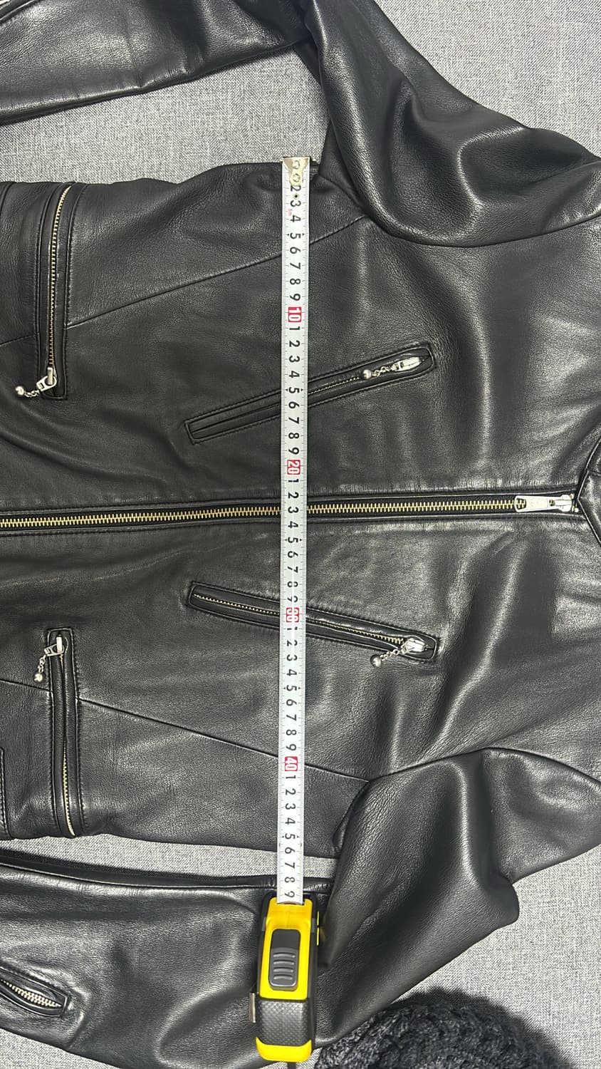 (예약중)넘버나인 레더 볼체인 라이더 가죽자켓 2사이즈 상품이미지10