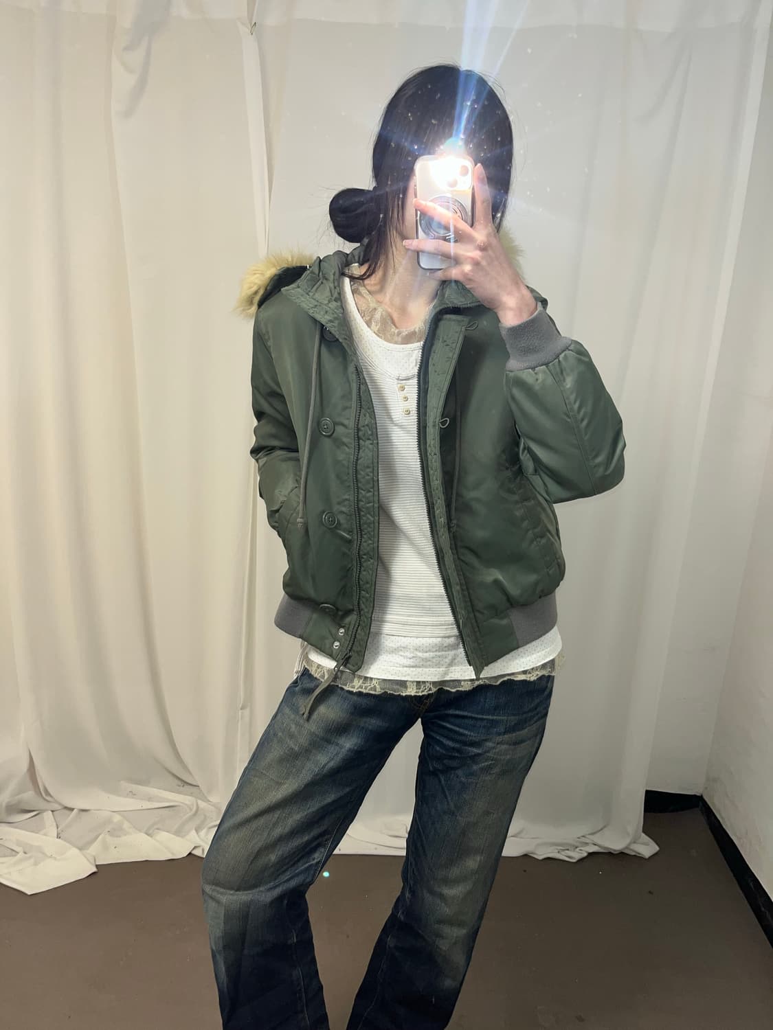 Levis 카키 울프죠 점퍼 상품이미지1