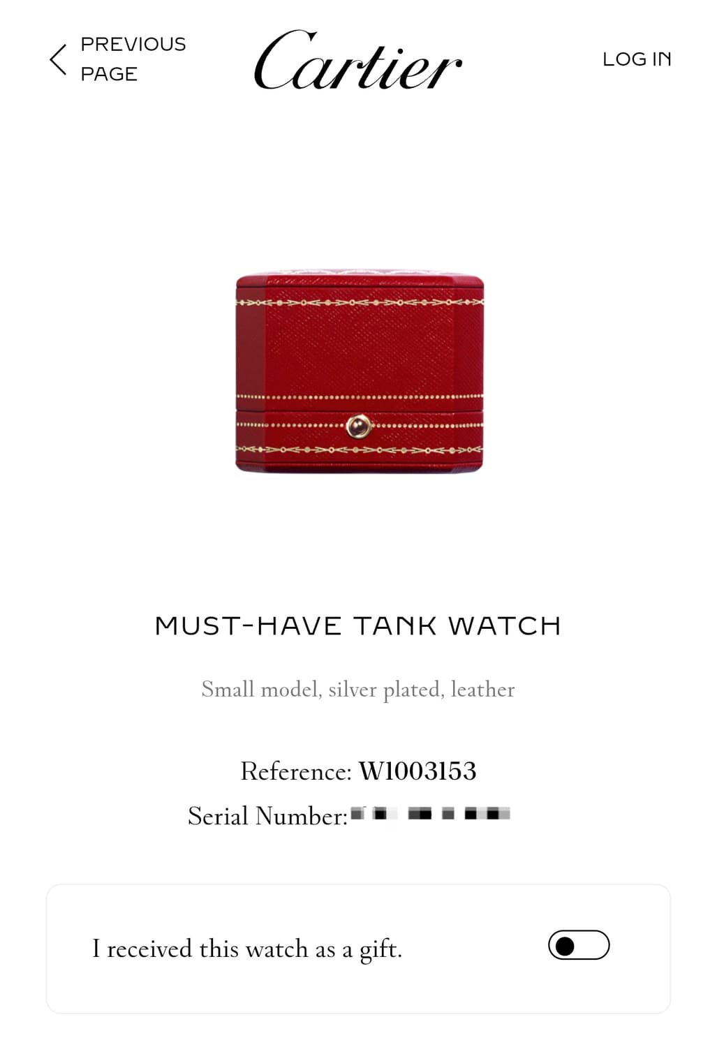 까르띠에 빈티지 탱크머스트 화이트다이얼 S 디버클 여성시계 90년대 상품이미지8