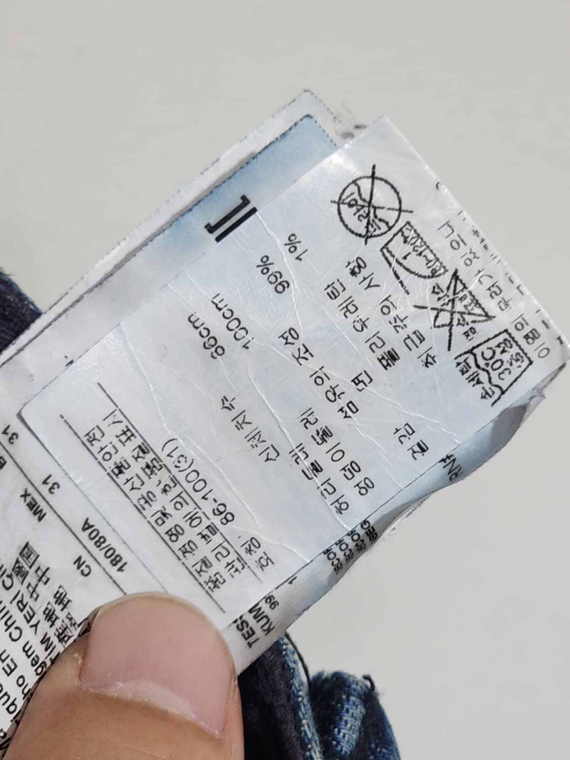 (31) 아르마니진 청바지 중청 스판 데님팬츠 매장판  상품이미지3