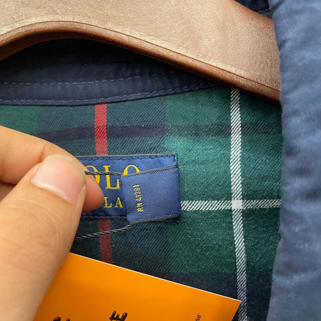 폴로 랄프로렌 신형 라벨 체크 라이닝 스윙탑 블루종 자켓 상품이미지7