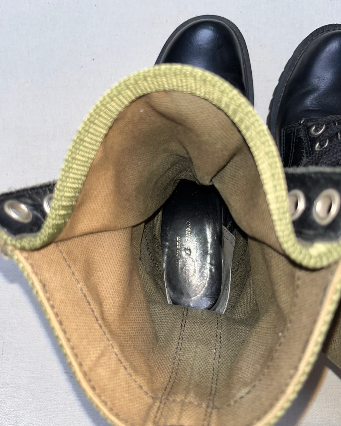 꼼데가르송 컴뱃 부츠 Comme des garcons 밀리터리 부츠 상품이미지9